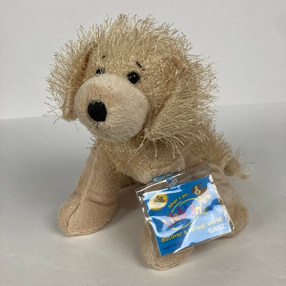 NWT Ganz Webkinz HM010 Golden Retriever Dog Stuffed Animal Plush Unused Code - Picture 1 of 7